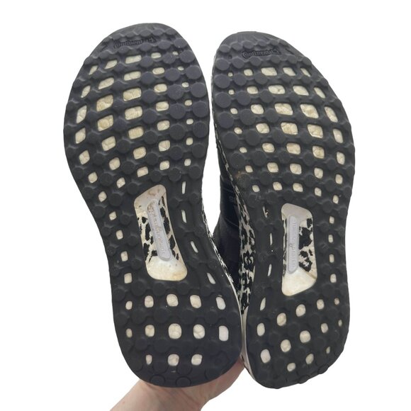 ADIDAS BY STELLA MCCARTNEY UltraBoost x 3D Sneakers Spellout 7.5 Leopard Black - Picture 10 of 12